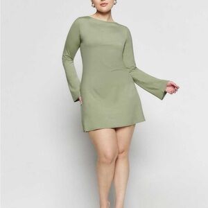 Reformation Sage Backless Dress